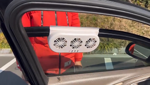 【Free Shipping & COD】Solar Car Radiator Cooling Fan with 3 Air Outlets Car Window Air Vent Fan USB Powered Auto Ventilation Fan for All Cars