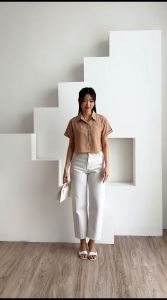 (COD) OH Fashion Elline Kemeja Top Wanita 2C89