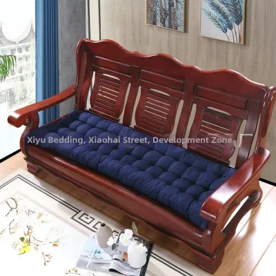 Thick All-Season Long Wooden Cushion for Three-Seater Sofa Redwood