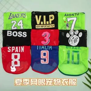 YiGo (Pet Clothes) Thin Summer Breathable Mesh Vest Suitable for Teddy Poodle Puppy Cat Pet Apparel