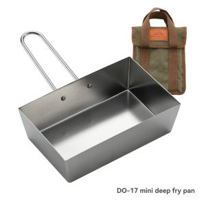 Outdoor Stainless Steel Nonstick Frypan DO-17/DO-2117 Reversible Griddle BBQ Grill Pan with Cover Hot Sell Kitchenware