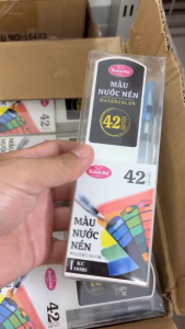 [Hỏa tốc Hcm] Màu nước nén thẻ quạt cao cấp KOOCHI 18/24/36/42 màu