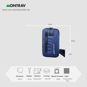 MONTRAV - Tas Dompet Hp - Hanging Wallet - Dompet Kartu - Shikamaru