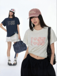 JNXS | Áo Thun Hè Tay Ngắn In Chữ Dots Kháng Khuẩn Thấm Mồ Hôi Nhanh Khô