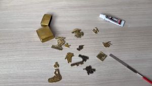 Hình dán Embelm dán Zippo đồng nguyên khối chủ đề Marl 02