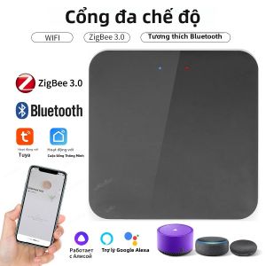 Tuya Cổng Thông Minh WiFi ZigBee Điều Khiển Từ Xa Bluetooth Lưới Hub Tự Động Hóa Đa Chế Độ Hoạt Động Với Alexa Google Cuộc Sống Thông Minh Đa Năng