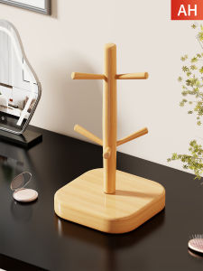 Jewelry Organizer Storage and Display Rack Solid Wood