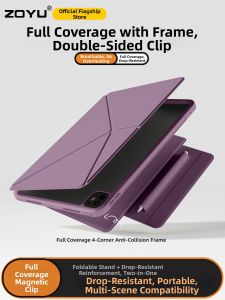 Zoyu | Magnetic Double-sided Protective Case for iPad with K-type Rotating Stand