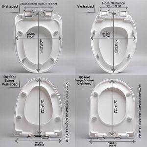 TEKANAI | U-shape Slow Close Thick Toilet Seat Cover