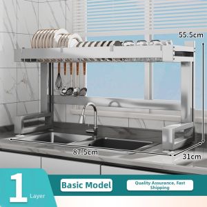MINGZHIYIFAN | Dish Drying Storage Rack Stainless Steel