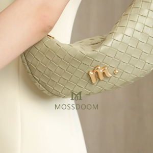 MOSSDOOM Womens Bag Fia Bag with Exquisite Woven Craft & Crescent Form Underarm Shoulder Bag