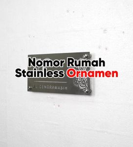 Nomor Rumah Stainless Motif Krawangan New Model