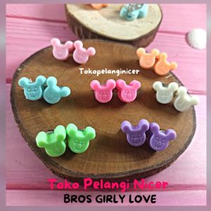 Bros Dagu Pita Mini Miki Murah/ Bros Simpel /Bros Hijab Peniti Jilbab Murah- Bros Anak