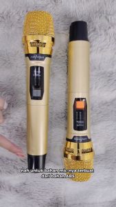 ADVANCE - Mic Karaoke Wireless Double 2 Pcs Baterai Charging (MIC-206) Free ongkir & Garansi 12 Bulan