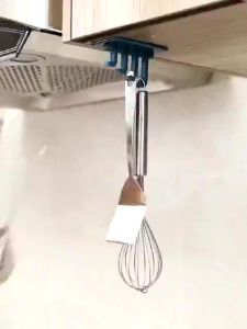 ELINK ISI 2 Gantungan Tempel Dinding Lipat 4 Kait - GANTUNGAN TEMPEL DINDING HOOK 4 KAIT