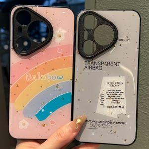 Cartoon Painted Drip Glue Phone Case Huawei Mate80ProMax 80RS Compatible Protective Shell Vivid Colorful Design Eco-Friendly Plastic