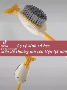 Cọ Vệ sinh toilet hình chú vịt ngộ nghĩnh chất liệu silicon siêu mềm mại cọ chà rửa bồn cầu toilet silicon gắn tường tiện lợi dieulinhshop