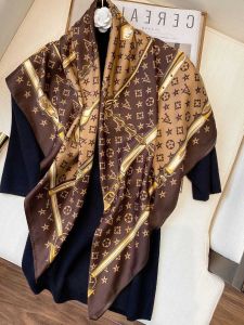 Elegant Silk Scarf Shawl Headscarf for Women Spring Autumn Special Offer Large Size Fashionable Print Decorative Accessory