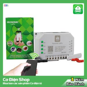Công tắc điều khiển từ xa bằng điện thoại Hunonic Lahu 4 kênh (công nghệ 4.0) - Cơ Điện Shop