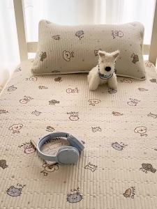 NAIYOUCHENG | Cotton Cartoon Bed Cover 3-Piece Set