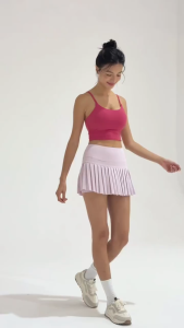 Sports Skirt Pleated Badminton Tennis Golf Skirts Inner Short Pant Pocket Yoga Running Marathon Skor