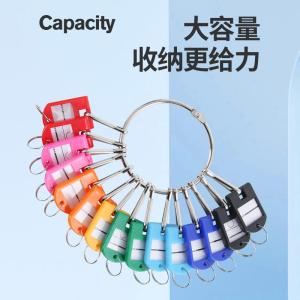 Portable Key Disk Large Ring Keychain Multi-Hook Keyring with Tag Management Storage Tool round Disk Key Holder Keychain