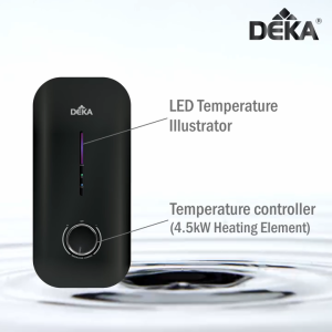 DEKA MIIZU Series SIRIM Turbo AC Inverter Booster Pump Bidet Rain Shower Diverter Column Set Copper Instant Water Heater (Magnesium)