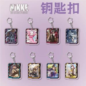 Anime Peripheral Transparent Acrylic Nikk Goddess Keychain Creative Campus Trinket