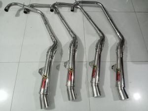 EXT 125/150 OPEN PIPE 51 MM TRI-CUT HIGH MOUNT WITH SILENCER