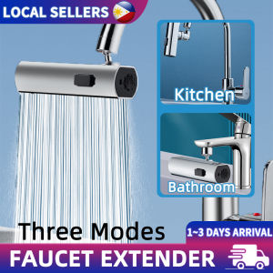 Premium Brass Faucet Extender Heavy Duty Sink Adapter High Pressure 720° Rotation Waterfall Tap Gripo Splash 3 Modes Bathroom