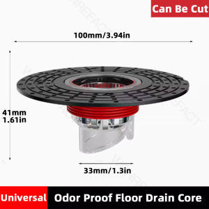 Anti Clogging Floor Drain Core Shower Floor Strainer Cover Toilet Sewer Anti Odor Plug ABS No Smell Bathroom Toilet