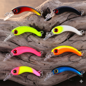 8Pcs 4cm 1.5g Floating Minnow Fishing Lures Set Mini Artificial Hard Bait Crankbait Wobbler for Trout Perch Bass Pike