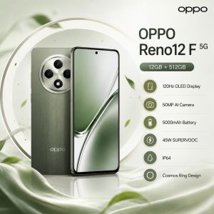 OPPO | 2026 new OPPO Reno12 F 5G 12GB RAM 512GB ROM 6.67 120Hz OLED 50MP AI Triple Camera 5000mAh Battery 45W Fast Charge NFC