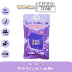 Kefir Collagen Soap Bar Sabun Pencerah Sabun Kefir - Kefir Collagen Beautyinu BPOM 75 Gram