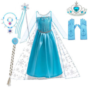 Váy Đầm Công Chúa Elsa Dễ Thương Trang Phục Rapunzel Anna Váy Dạ Hội Cho Halloween Trang Phục Dự Tiệc Tiana Trang Phục Hóa Trang Lễ Hội Thiếu Nhi Trang Phục Moana