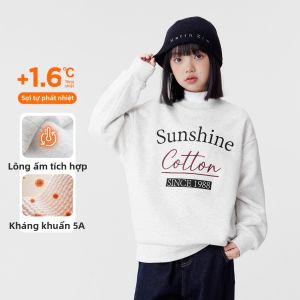 Áo Khoác Lông Mịn Tự Nhiệt Cho Trẻ Em