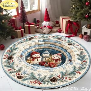 Thảm Trải Sàn Ông Già Noel 3D Họa Tiết Sâu Phong Cách Retro Ghép Mảnh Chống Trơn Trượt Trang Trí Phòng Khách Quà Tặng Giáng Sinh Có Thể Giặt Được Ý Tưởng Quà Tặng Giáng Sinh