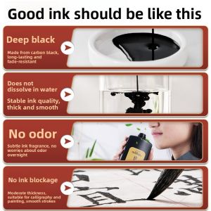 Ultra-Concentrated Calligraphy Ink For Construction Site Use Large Bottle Inkwell For Brush Writing And Painting Super-Negative