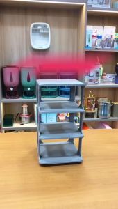 Mall Perabot | Rak Tulang Plastik Sepatu 4 Susun Tempat Sandal | Serbaguna Rak Tulang Murah