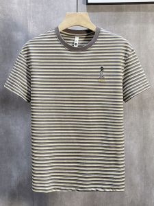 Kawadu | Cotton Striped Short Sleeve T-shirt for Teenagers and Children Summer Trendy Casual T-shirt
