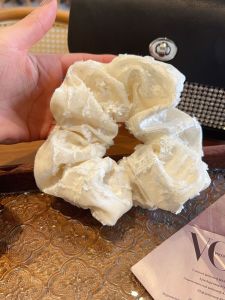 Elegant Velvet Lace Hair Ties for Women High Elasticity Non-Damaging Hair Bands Korean Style Hair Accessories Fresh Outlined