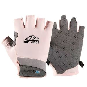 WRELS | 1/2PCS Fishing Fingerless Gloves Summer UV Sun Protection Riding Driving Gloves Breathable Anti Slip Touchscreen Cycling Gloves
