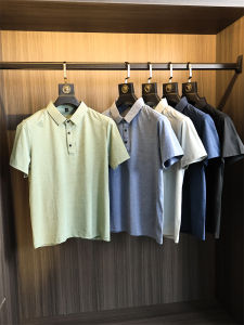 Áo Thun Polo Nam Tay Ngắn Thoáng Khí Thấm Hút Mồ Hôi Mùa Hè 2025 Thời Trang Công Sở Thường Ngày Màu Trơn Phong Cách Trẻ Trung