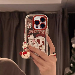 Full Cover Huawei Mate70 Phone Case: Luxury Cute Cat Design with Lanyard Anti-Fall Protection Silicone Cartoon KT House Style