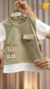 Elegant Kids ชุดเด็กผู้ชาย 12เดือน-3ขวบ ชุดเสื้อแขนสั้นพร้อมกางเกงขาสั้น ลายแคมปิ้งน่ารัก Collection | Babytrend