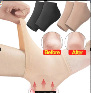1pair Heel Protector Feet Skin Cracked Dry Care Socks Sleeve Spur Pads