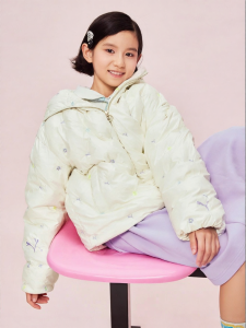 PUMA | Comfortable Loose Hooded Zip-up Down Jacket