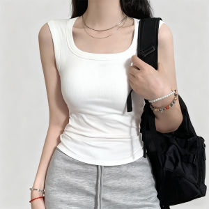 YAYANGREN | Tummy Hiding Wide Shoulder Strap Tank Top
