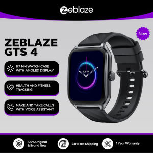 Zeblaze GTS 4 Voice Calling Smart Watch 1.94" HD AMOLED Display 100+ Sports Modes Heart Rate SpO2 Health Monitoring Smartwatch