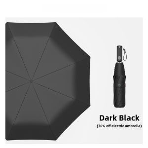 RIQUANSHI | Thickened Black Glue Umbrella Intelligent Electric Sunshade Umbrella Womens Dual-use UV Protection Automatic Mens Windproof